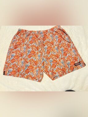 Vineyard Vines Chappy Swim Trunks – XXL Seahorse & Coral Print